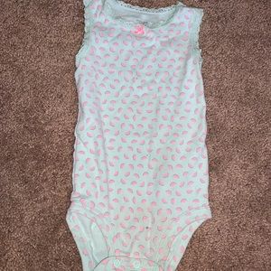Girl’s Watermelon Tank Onesie
